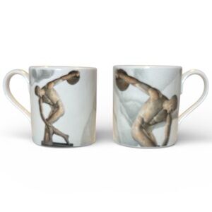 Artistic Male Nude Sculpture Bone China Mugs- Discobolus (Listing 2 of 3)